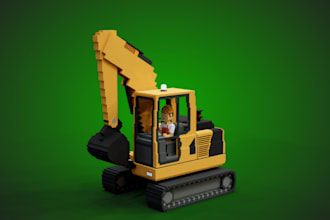 design 3d voxel art for the sandbox