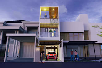 design and drawing luxury design architecture and interior