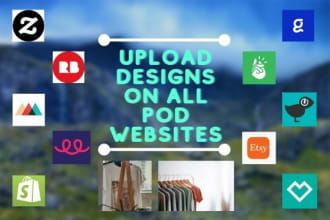 upload your design to any pod website