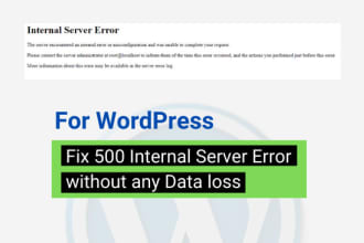 fix 500 internal server error in wordpress