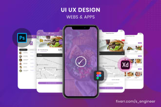do mobile app ui UX design, website ui ux design in figma