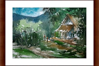 paint landscape watercolor painting