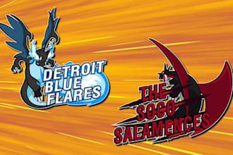 make custom pokemon draft league logo