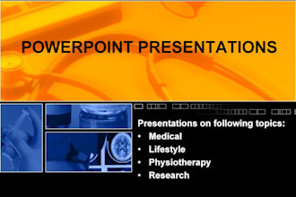 make a attractive and concise presentation