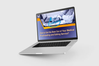 edit and proofread for all medical related articles and manuscript