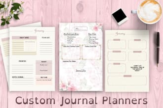 design custom planners, calendars, bullet journals