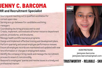 be your most reliable HR and recruitment specialist