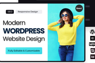 design a modern wordpress website design or redesign website