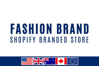 build profitable shopify fashion brand website or store