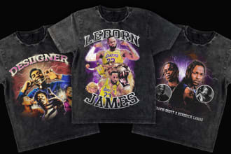 design t shirt vintage 90s bootleg by your request