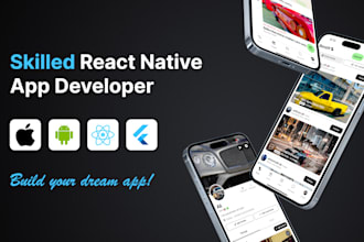 develop high quality android and ios apps using react native