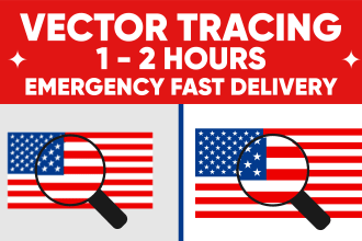 do vector tracing, redraw, or recreating your logo in 2 hours