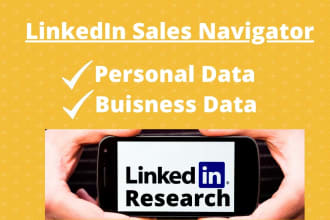do data collection by linkedin sales navigator