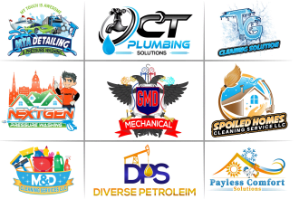 do professional and creative logo design for cleaning, hvac, plumbing, oil gas