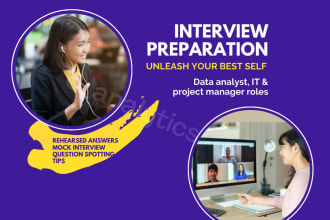 help you prepare for a job interview in data science, IT or project management