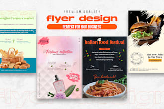 design top rated flyers, eyecatching poster for events, promotion, advertising