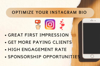 optimize your instagram bio to get more clients