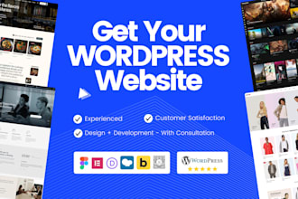 create wordpress website, business website and do wordpress website design