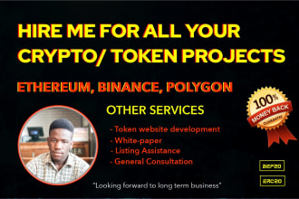 create a crypto token smart contract web3 and  consultation