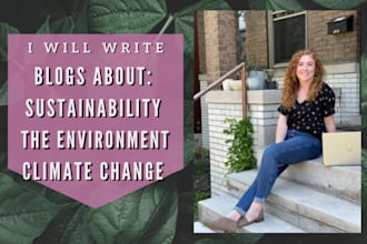 write a blog about sustainability or eco friendly products