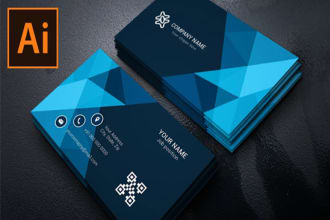 design unique business card, visiting card and banner design in 24 hour