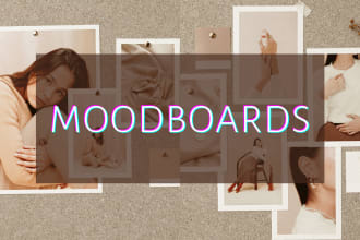 design a unique fashion moodboard or inspirational board