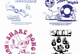design vintage cartoon mascot for your brand