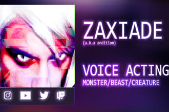 voice act monster characters