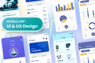 design mobile app, UI and UX design for mobile app in figma