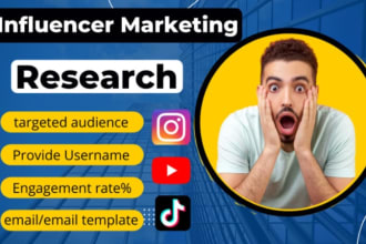 do influencer marketing research for social media influencers