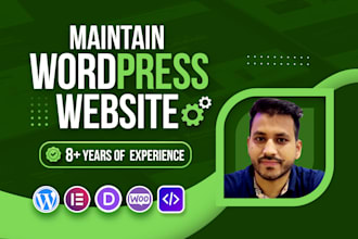 professionally maintain and manage your wordpress website