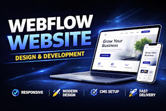 design and develop responsive webflow website