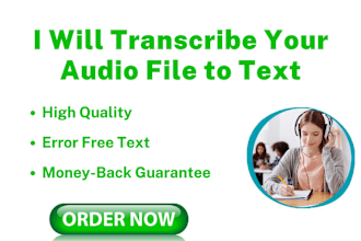 transcribe audio file to text in 12 hours