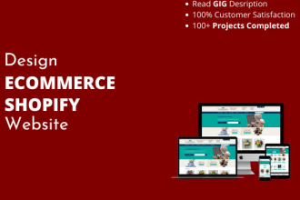 design shopify ecommerce website, shopify dropshipping store