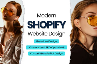 build shopify website design, shopify store or shopify dropshipping store