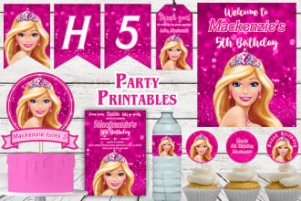 design unique custom party printables for any event