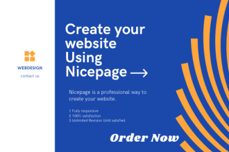 design a professional website using nicepage