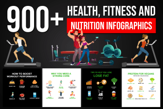design health and fitness infographics for instagram