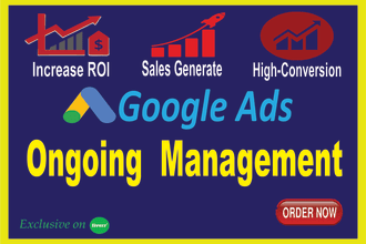 ongoing management google ads PPC campaign and analytics support