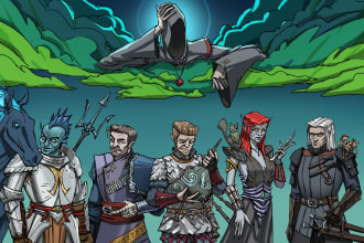 draw your dnd party