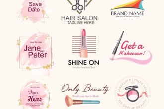 do flat, modern or watermark logo design for your business