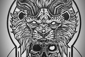 Review  hand draw a unique tattoo design for you