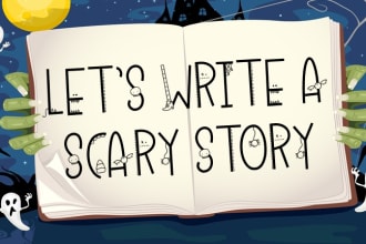 write english, urdu horror scary stories for youtube channel