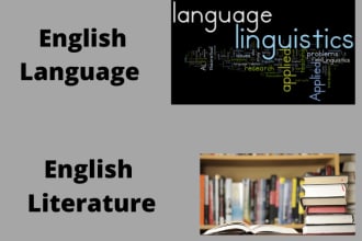 assist you in english linguistic and english literature topics