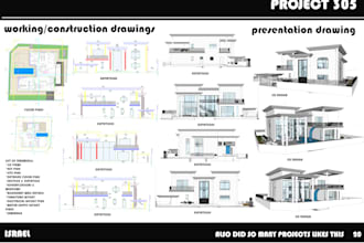 design your architectural floor plan in autocad and revit