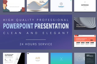 design impressive presentations in PPT, PDF, pptx, and google slide