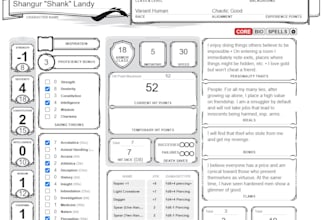 make your dungeons and dragons character on roll20