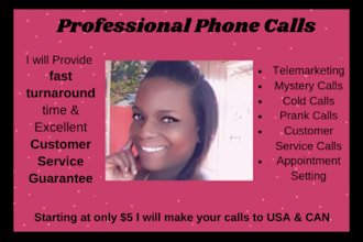 make professional phone calls for you