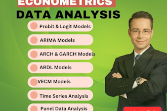 do econometrics data analysis probit logit arima garch ardl vecm