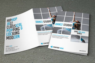 design bi fold, tri fold and multifold  brochure